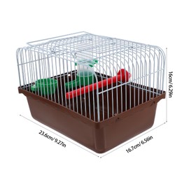 Kisangel Portable Birdcage Parrot Carrier Bird Carrier Travel Cage Portable Bird Cage Parrot Cage Coffee Abs