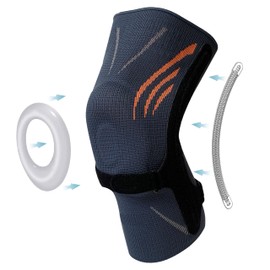 Knee Brace with Side Stabilizers & Patella Gel Pads Knee Support with Patella Gel Pads and Side Stabilizers suitable for running, basketball, and workout (Medium)