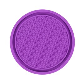 sourcing map Car Cup Coasters Universal PVC Car Cup Mats Non-Slip Cup Holder Insert Coasters Car Interior Accessories, Purple