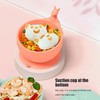 Cute Silicone Baby Feeding Bowl Spoon Set with Suction Base