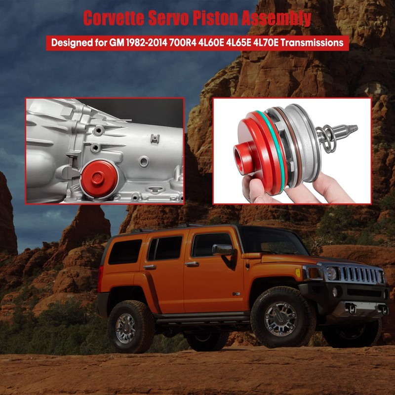 High performance Corvette Servo Piston Assembly with Cover, Snap Ring