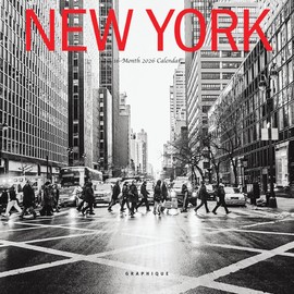 Graphique 2026 New York Mini Wall Calendar | 7” x 7” | Thick Paper | Home & Office Organizer | Large Monthly Grid | 3 Languages & Marked Holidays | 4 Month Preview Page for 2027