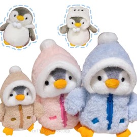 Penguin Plush Toy for Kids – 25cm Cotton-Padded Stuffed Animal Doll with Hat & Clothes for Birthday Gifting