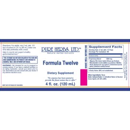 Pure Herbs: Formula Twelve - 4 oz.