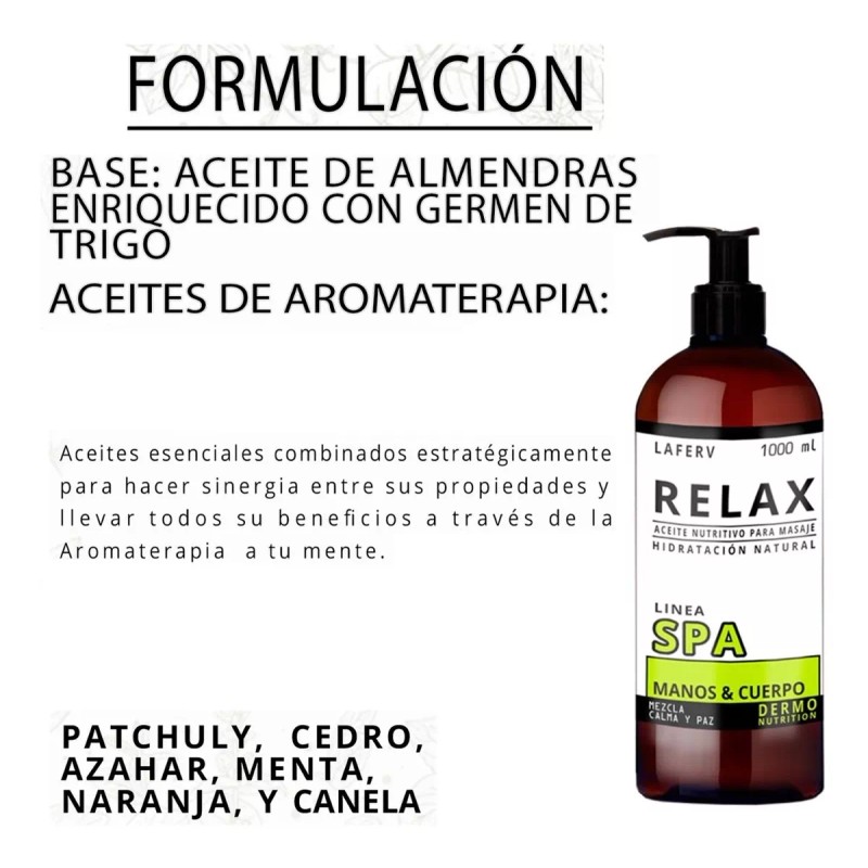 Laferv 6 Pack De Aceites Basicos Para Spa 500 Ml