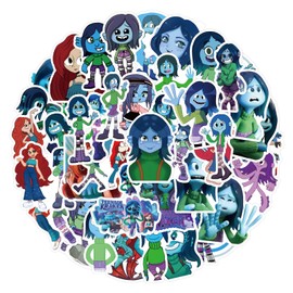 Ruby Gillman Sticker Set 50 Pieces for Water Bottle, Skateboard, Laptop, Phone, Journaling, Vinyl Stickers for Kids, Toddlers, Teens, Adults