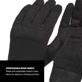 Black Diamond Equipment Crag Gloves-Black-Medium, Black