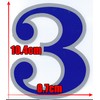 XIAXIN Waterproof PVC Number Sticker Weatherproof Waterproof Numbers Bibs Character