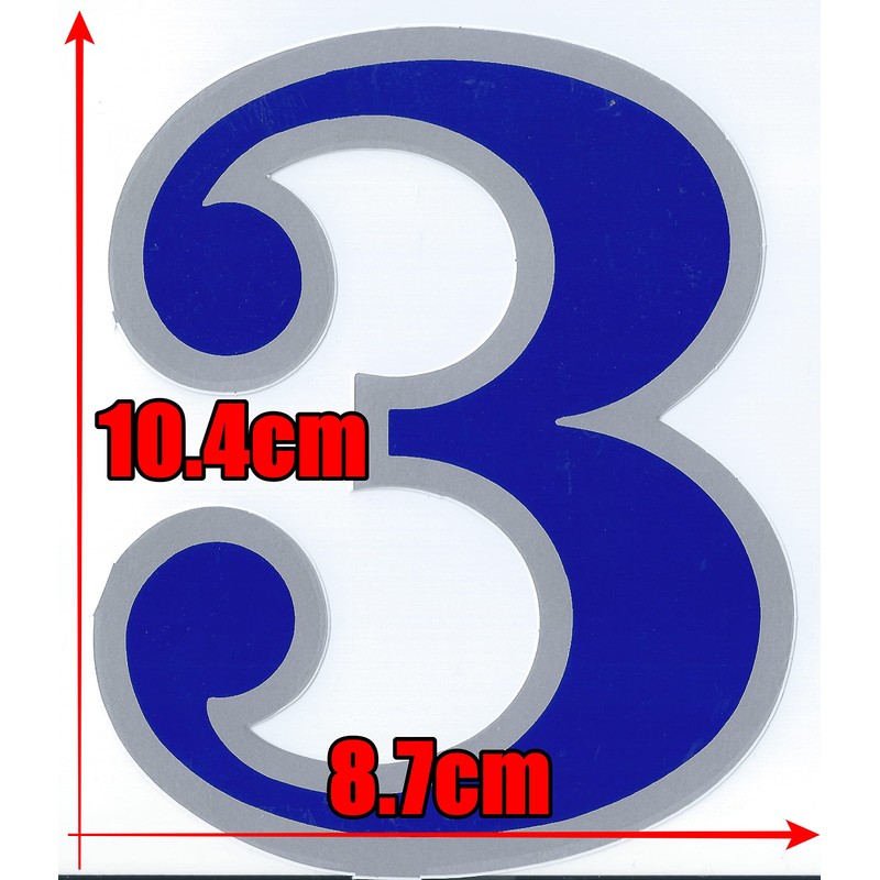 XIAXIN Waterproof PVC Number Sticker Weatherproof Waterproof Numbers Bibs Character