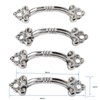 dophee 12Pcs Antique Brass Decorative Handle Pull Knob for Mini