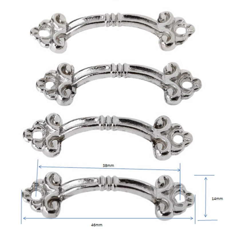 dophee 12Pcs Antique Brass Decorative Handle Pull Knob for Mini