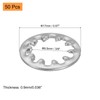 sourcing map 50Pcs Internal Tooth Washers, 3/8-Inch Stainless Steel Internal