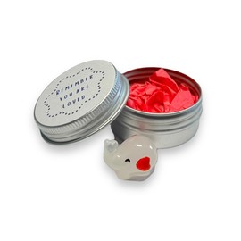 'Rememmber you are loved' gift | Cute plastic elephant presented in small tin | perfect keepsake gift | random colour elephant sent. Please note that this is not a toy.