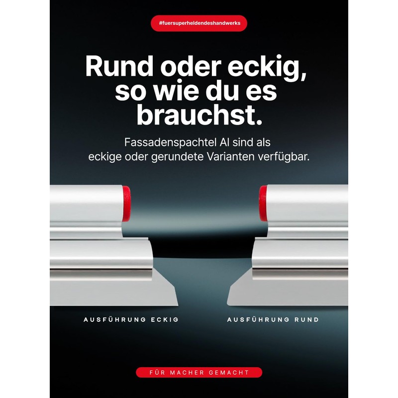 STEINBURG - "Surface Spatula Al" Aluminium Spatula 150 mm with