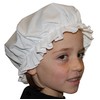 Brigitta Girls' Victorian/Edwardian Period Costume Maids' Mop Hat White