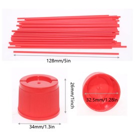 100PCS Spray Can Straws,Plastic Replacement Spray Can Extension Straws,10pcs Spray Can cap