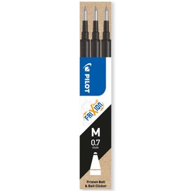 Pilot Frixion Erasable Heat / Friction Refills, Medium Line 0.7mm, Pack of 6, 2 Packs in Case, Black