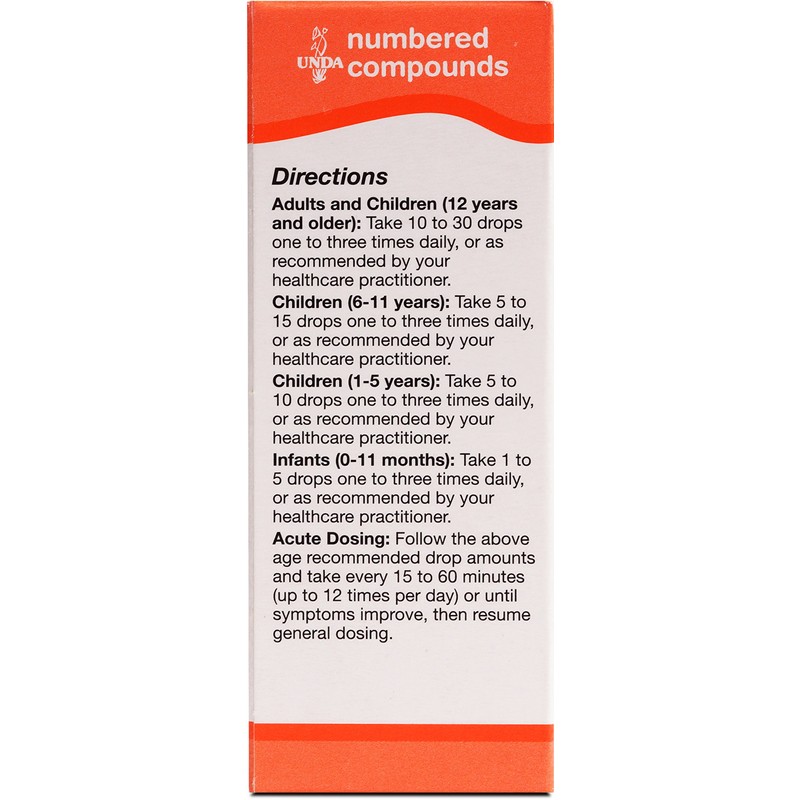 UNDA 210 Numbered Compounds | Homeopathic Preparation | 0.7 fl.