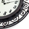 Westclox 32021 12" Filigree Rubbed Bronze Finish Clock