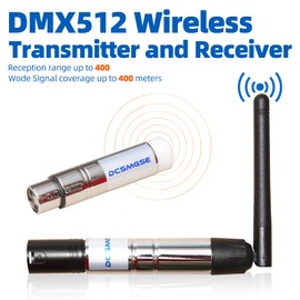 Dcsmgse DMX Wireless, 6PCS DMX512 DMX Dfi DJ 2.4G Wireless 5 Receiver & 1 Transmitter Stage Lighting Control
