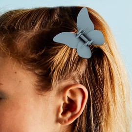 Butterfly Hair Clips for Women Medium Size Claw Clip for Girls Thick & Thin Hair Accessories for Women Girls Pink White, 4 Pack