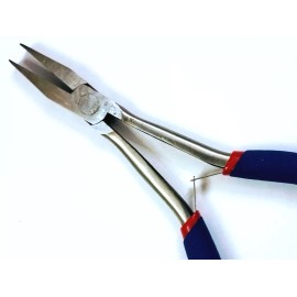 Unbranded/Generic 6 1/2" Extra Long Flat Nose Spring Loaded Smooth Jaw Pliers Cushion Grips