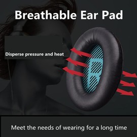 Replacement QC15 Earpads Compatible with Bose QuietComfort15 QC15 QC25 QC2 AE2 SoundTrue SoundLink Around-Ear Headphones (1 Pair)