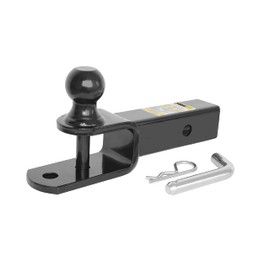 MaxxHaul 50595 3-in-1 ATV UTV Trailer Hitch Mount with Hitch Ball and Winch Strap Loop 1-7/8" Ball, 2" Shank, 1/4" Rise Fits 2" Receiver, 2000 lbs Capacity