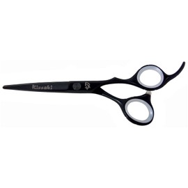 Kissaki Hair Scissors 5.5 inches Futasuji Black Satin Finished Hair Cutting Shears Hairdressing Scissors