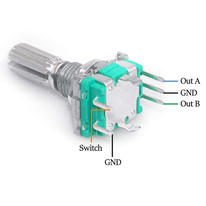 WayinTop 5 Set 360 Degree Rotary Encoder Module EC11 Digital