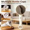 Adjustable Jar Opener with 3-Claw Grip and Bottle Opener