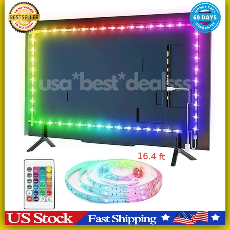 Sanpaint 16.4ft LED TV Backlight Strip – USB Light Strip