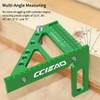 3D Multi-Angle Carpenter Square Protractor 22.5-90 Degree Aluminum Alloy Multi-Angle