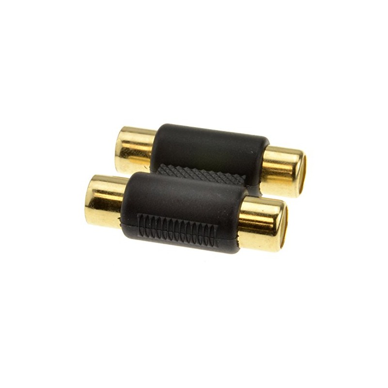 kenable Phono RCA Coupler Twin Socket to Twin Socket Audio/Video