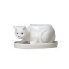 Leadigol Cat Shaped Ceramic Cactus,Cat Succulent Planter with Drainage,Cartoon Ceramic