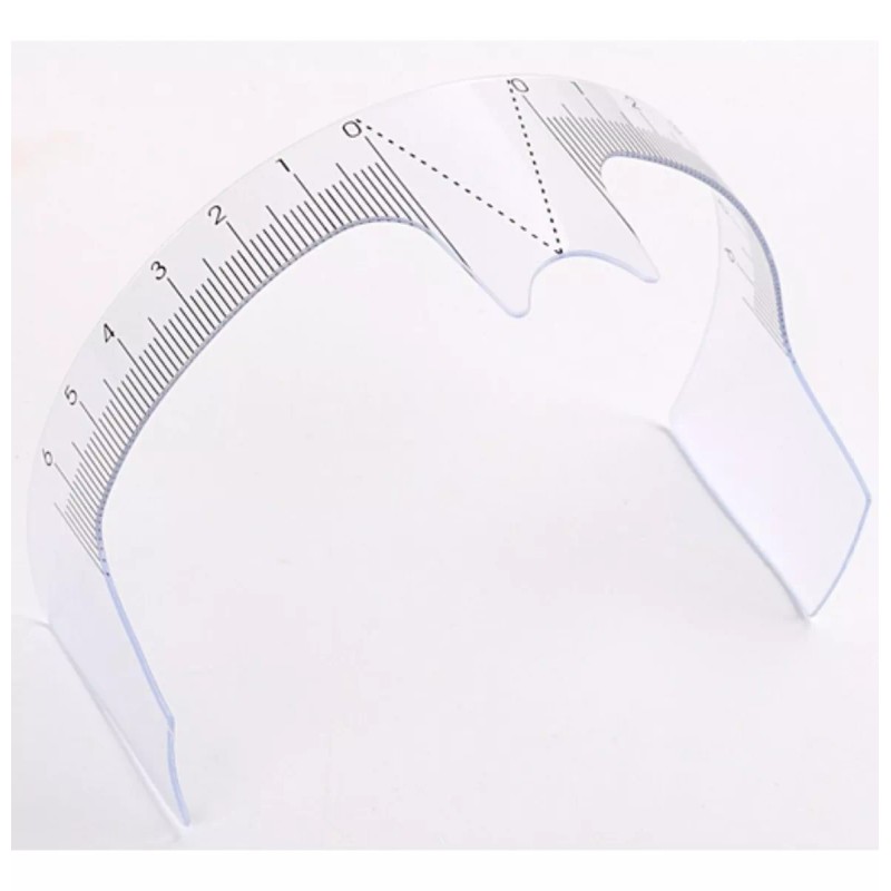 Universo en Linea 2 Regla Facial Microblading Plástico Para Diseño