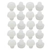 sourcingmap 20pcs 6mm White Rubber Round Plug Chair Table Furniture