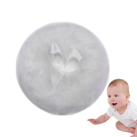 Powder Puff for Body | Soft Round Body Cosmetic Powder Loose Puff with Ribbon Bow - Body Powder Applicator for Baby Kid Adult, Makeup Tool for Home & Travel
