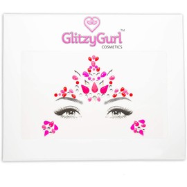 Face Gems Irridescent Temporary Tattoo Stickers Acrylic Crystal Holographic Glitter Stickers Waterproof Face Jewels Rhinestone for Party, Rave Festival, Dress-up (Mythical Unicorn)