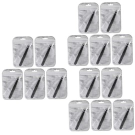 Beavorty 15pcs Stainless Steel Eyebrow Tweezers Set Portable Makeup Eyebrow Clips for Men and Women Ergonomic Design for Easy Use for Home and Travel Grooming