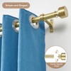 Brass Curtain Rods 72 to 144 Inch, Telescoping Drapery Rod