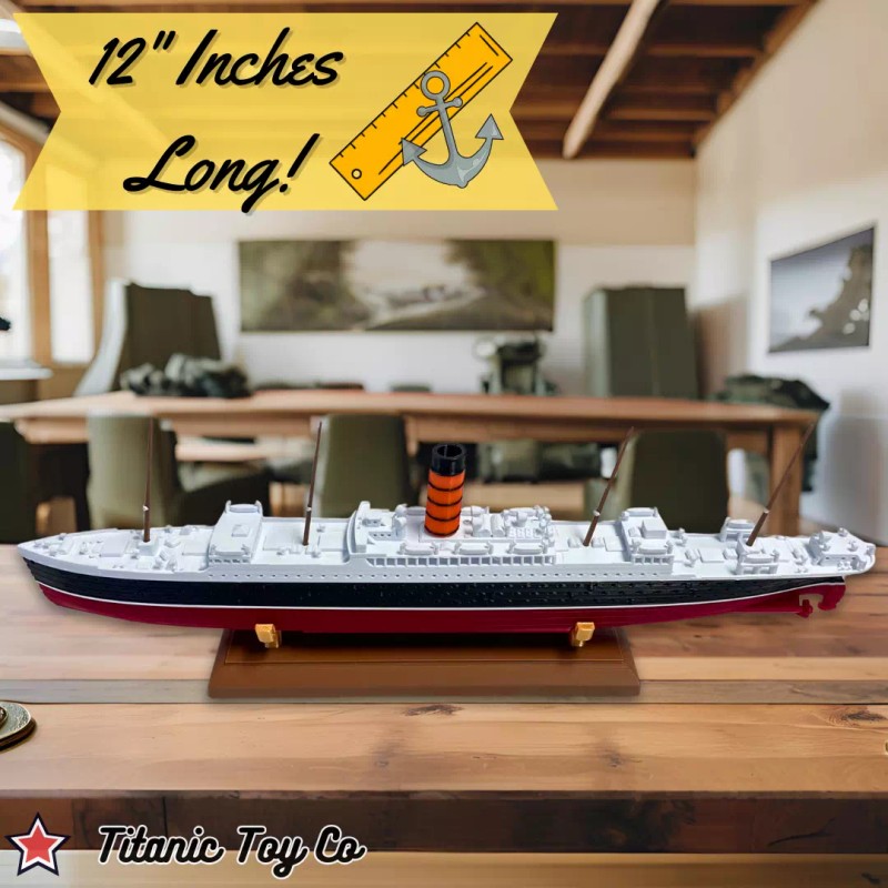 12" RMS Carpathia Model Ship With Removable Stand - Titanic