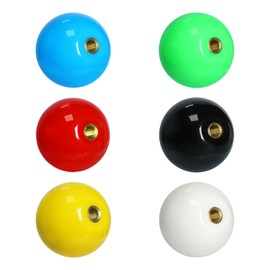 Gallipower 6Pcs Joystick Head,Arcade Joystick Ball Top Handle Rocker Round Head,Arcade Kit DIY Replacement Parts(6 colors)