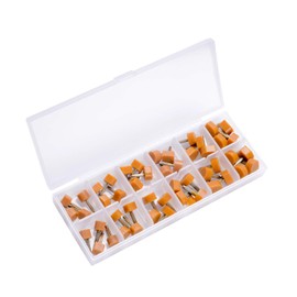 luakesa 24 Pairs High Heel Replacement Tips Womens Shoes Tap Caps Fix Kit ,6 Size ,8,/9/10/11/12/12.5mm ,U-Shape, Beige