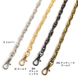 Nippon Chuko Chain Shoulder 47.2 inches (120 cm), Antique Gold TYC3120-AG