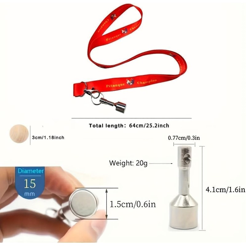 Journdream Petanque Bocce Balls Picker Set with Marker and Object