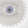 HOMESCAPES Cotton Eye See You Eye Bath Mat White Super