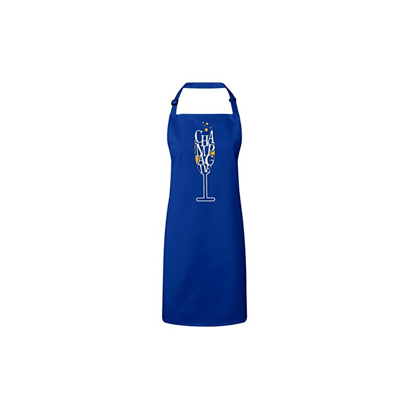 fabulous Premium Kitchen Apron Champagne Party Alcohol Lifestyle Luxury, blue