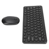Keyboard Mouse Combo 2.4G Wireless Round Keycaps Ergonomic Design Silent