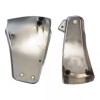 HDBUBALUS 2x Chrome Battery Fairing Side Cover Fits For Harley